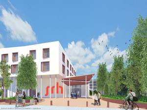 Zu sehen ist die Visualisierung des neuen Campus.